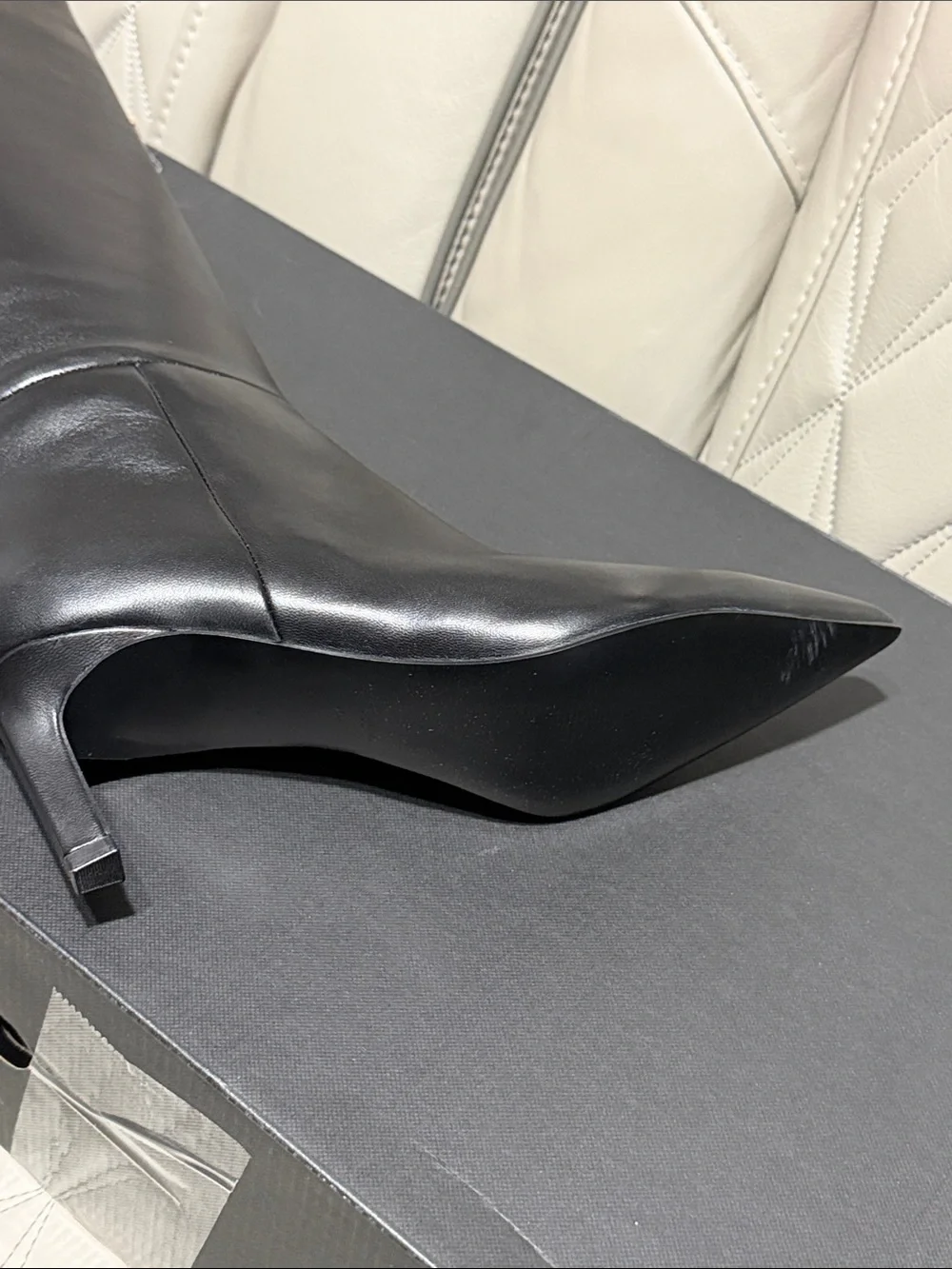 Marc Fisher Esmee Black Over-the-Knee Pointed Boot